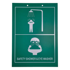 Maxisafe - Instruction Sign (Safety Shower & Eyewasher) | EWS997