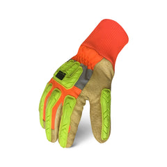 BBI - Ironclad E X O Motor & Work Gloves L - E X O Hi-viz Insulated Leather E X O2-hvip-04-l | G06013