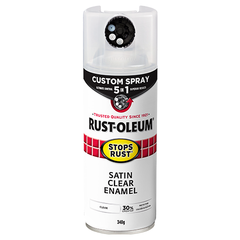Rust-Oleum - Custom Spray 5 In 1 Satin Black Spray 340g