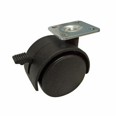 EHI - 50mm Hooded Swivel Brake Furniture Castor | F12W75G50
