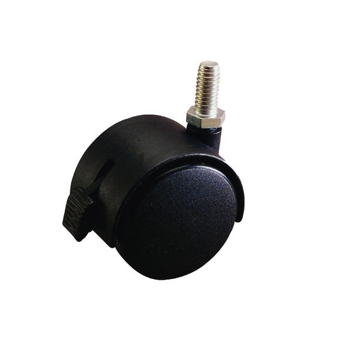 EHI - 50mm Hooded 3/8 Stem Brake Furniture Castor | F14W75G50