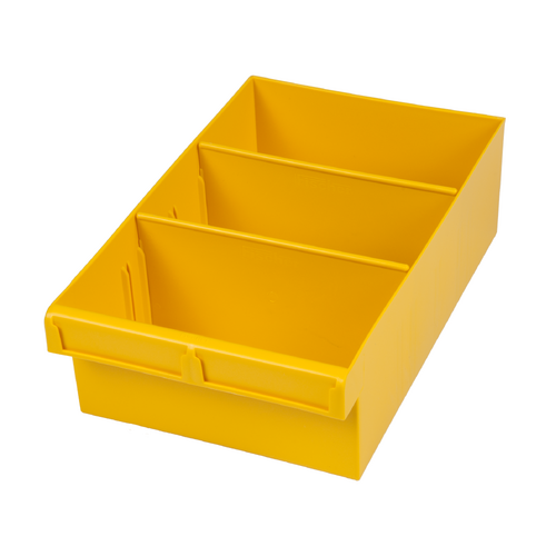 EHI - *Full Ctn Only* 200x100x300mm Spare Parts Tray With 2 Removeable Dividers Yellow | F1H-003Y