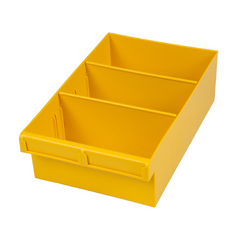 EHI - *Full Ctn Only* 200x100x300mm Spare Parts Tray With 2 Removeable Dividers Yellow | F1H-003Y
