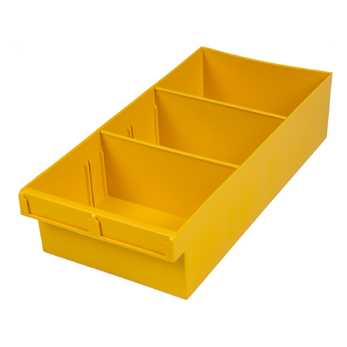 EHI - *Full Ctn Only* 200x100x400mm Spare Parts Tray With 2 Removeable Dividers Yellow | F1H-004Y