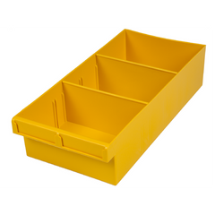 EHI - *Full Ctn Only* 200x100x400mm Spare Parts Tray With 2 Removeable Dividers Yellow | F1H-004Y