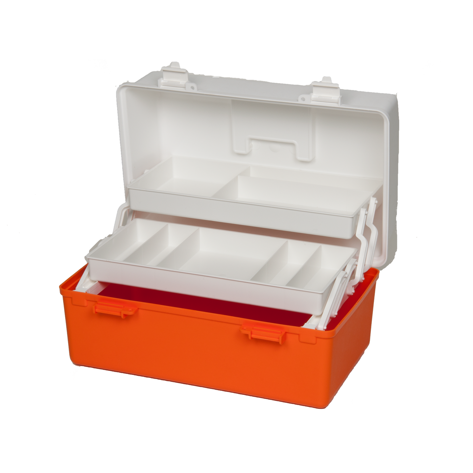EHI - *Full Ctn Only* 2 Tray Cantilever First Aid Box Orange/white | F1H-109OW