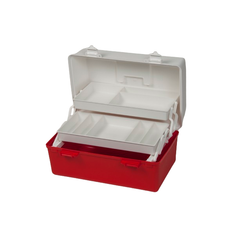 EHI - *Full Ctn Only* 2 Tray Cantilever First Aid Box Red/white | F1H-109RW