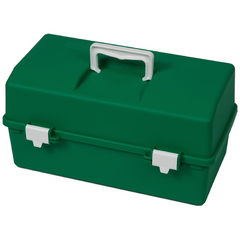 EHI - *Full Ctn Only* 2 Tray First Aid Box (400mm) Green | F1H-145