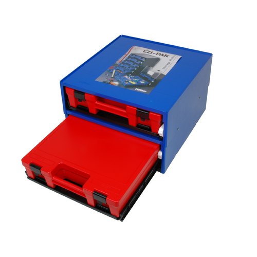 EHI - Ezi-pak Module Carry Case Unit (complete Unit) (1 Blue Frame & 2 Red Solid Cases) | F1H-155