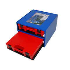 EHI - Ezi-pak Module Carry Case Unit (complete Unit) (1 Blue Frame & 2 Red Solid Cases) | F1H-155