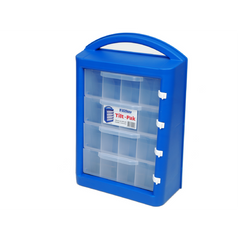 EHI - *Full Ctn Only* Tilt-pak - (16 Clear Compartments) Blue With Clear Compartments | F1H-166