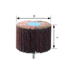 PFERD - Dia. 60X30mm Aluminium Oxide Mounted Flap Wheel F Shank Dia. 6mm A40 For Fine Grinding & Finishing | 44509046