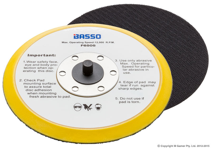 Basso - 6" Velcro Pad | F6505