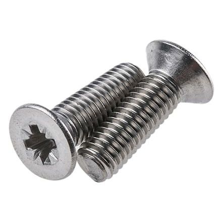 Bremick - SS302 Machine Screw Countersunk Phillips M6 x 30mm (Box of 100)