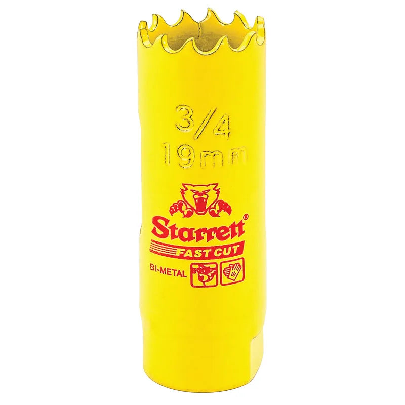 Starrett - FCH Bi-Metal Fast Cut Holesaw 19mm (3/4inch) | FCH0034