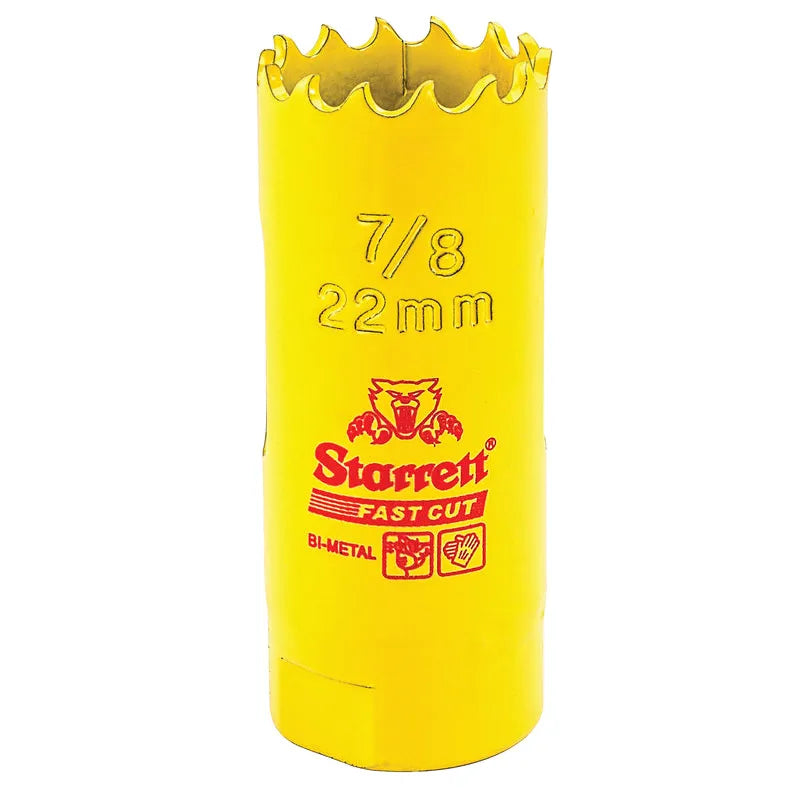 Starrett - FCH Bi-Metal Fast Cut Holesaw 22mm (7/8inch) | FCH0078