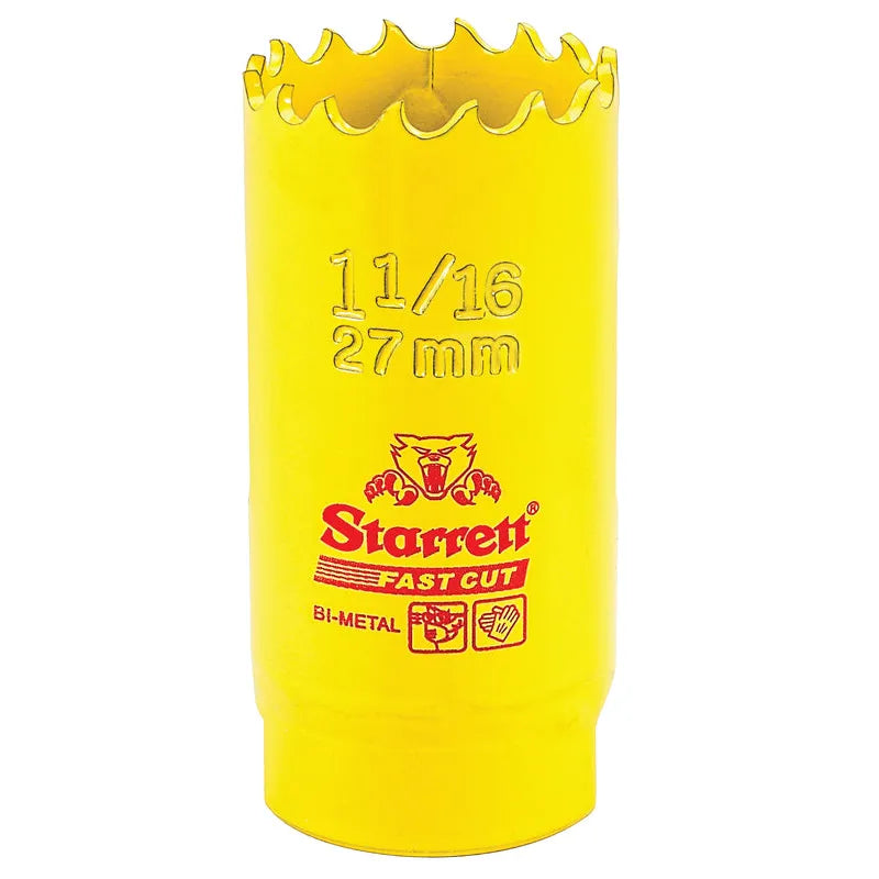 Starrett - FCH Bi-Metal Fast Cut Holesaw 27mm (1.1/16inch) | FCH0116