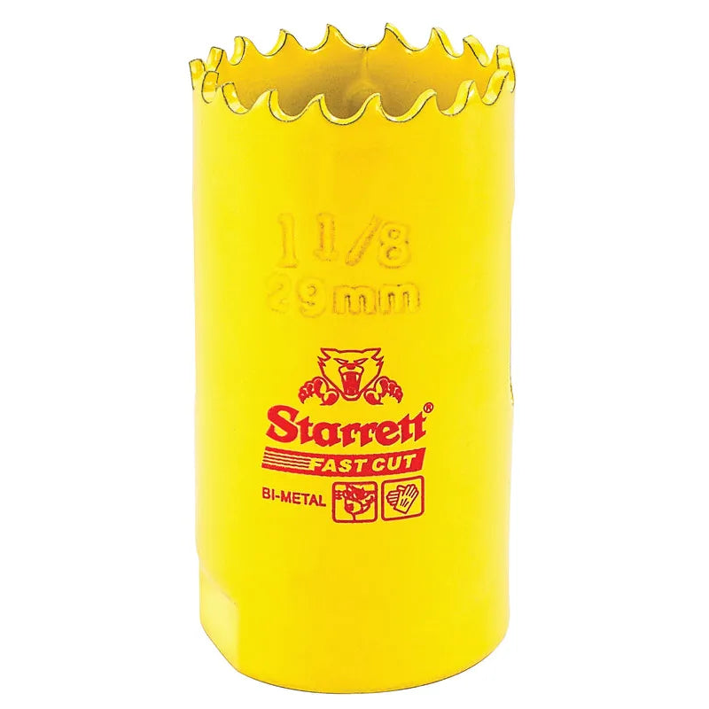 Starrett - FCH Bi-Metal Fast Cut Holesaw 29mm (1.1/8inch) | FCH0118