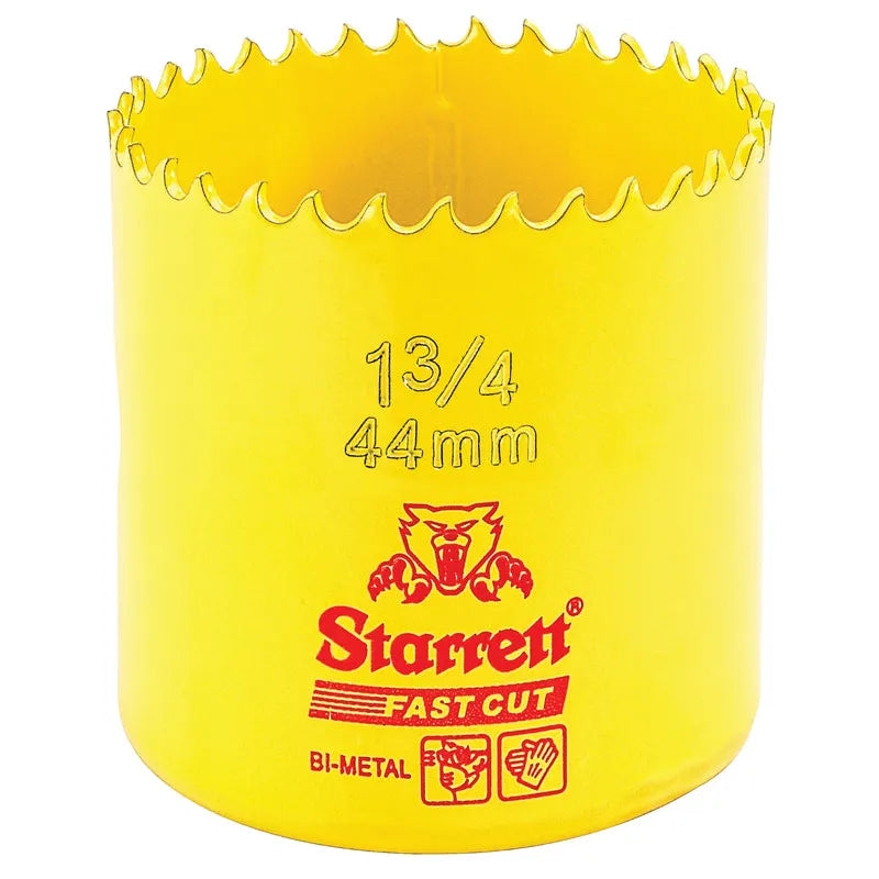 Starrett - FCH Bi-Metal Fast Cut Holesaw 44mm (1.3/4inch) | FCH0134
