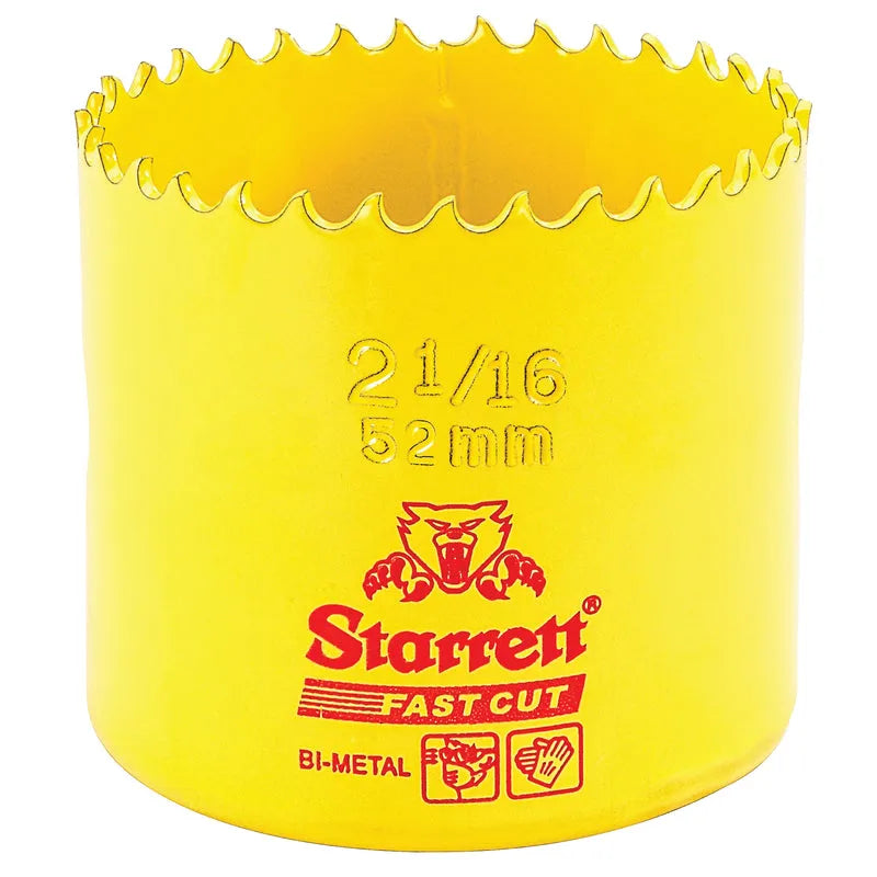 Starrett - FCH Bi-Metal Fast Cut Holesaw 52mm (2.1/16inch) | FCH0216