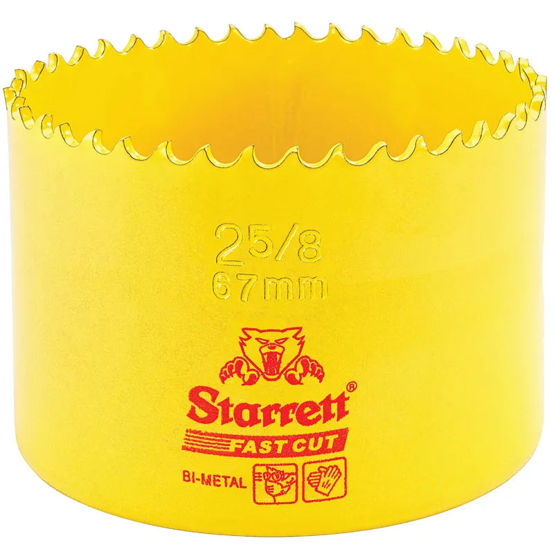 Starrett - FCH Bi-Metal Fast Cut Holesaw 67mm (2.5/8inch) | FCH0258