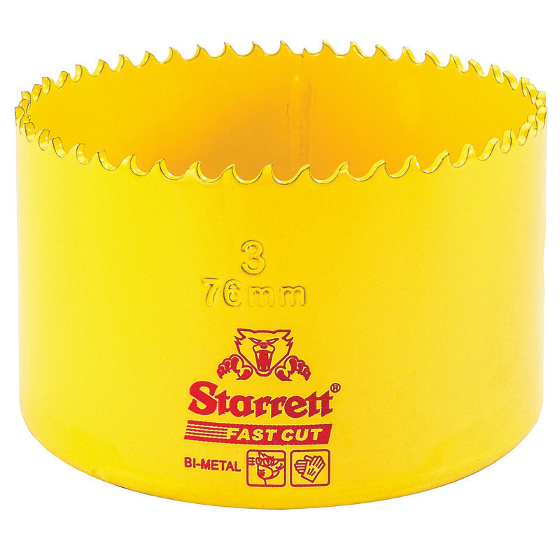 Starrett - FCH Bi-Metal Fast Cut Holesaw 76mm (3inch) | FCH0300