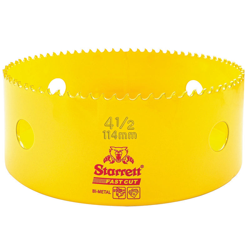 Starrett - FCH Bi-Metal Fast Cut Holesaw 114mm (4.1/2inch) | FCH0412