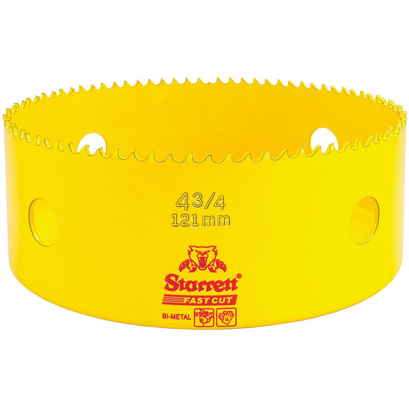 Starrett - FCH Bi-Metal Fast Cut Holesaw 121mm (4.3/4inch) | FCH0434
