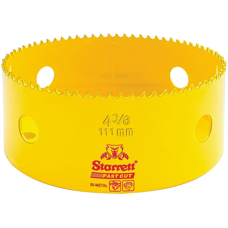 Starrett - FCH Bi-Metal Fast Cut Holesaw 111mm (4.3/8inch) | FCH0438