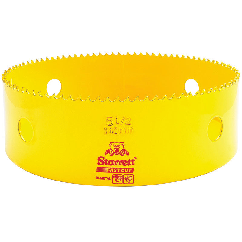 Starrett - FCH Bi-Metal Fast Cut Holesaw 140mm (5.1/2inch) | FCH0512