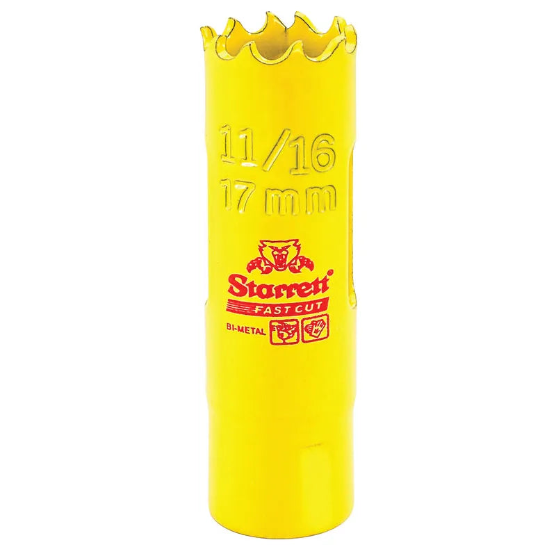 Starrett - FCH Bi-Metal Fast Cut Holesaw 17mm (11/16inch) | FCH1016