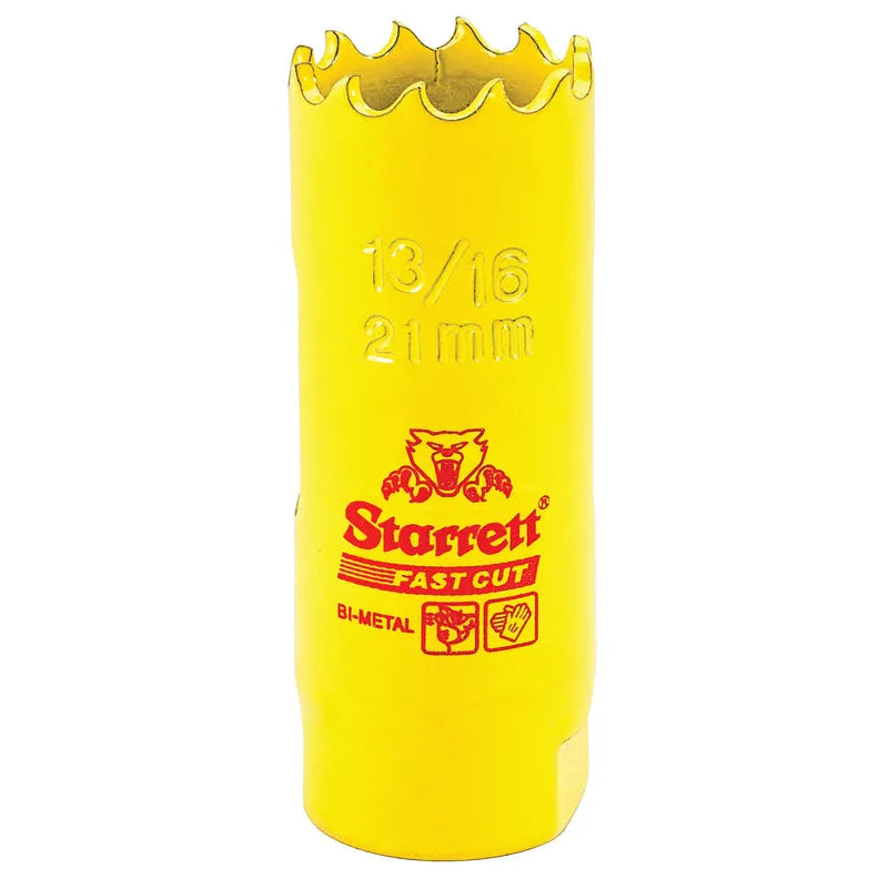 Starrett - FCH Bi-Metal Fast Cut Holesaw 21mm (13/16inch) | FCH1036