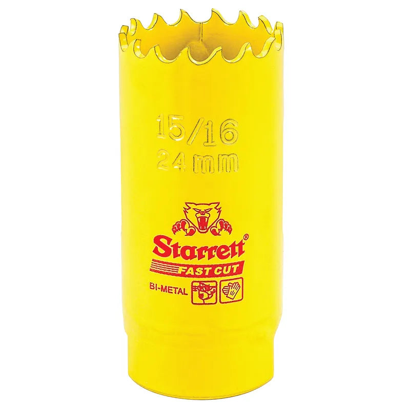 Starrett - FCH Bi-Metal Fast Cut Holesaw 24mm (15/16inch) | FCH1056