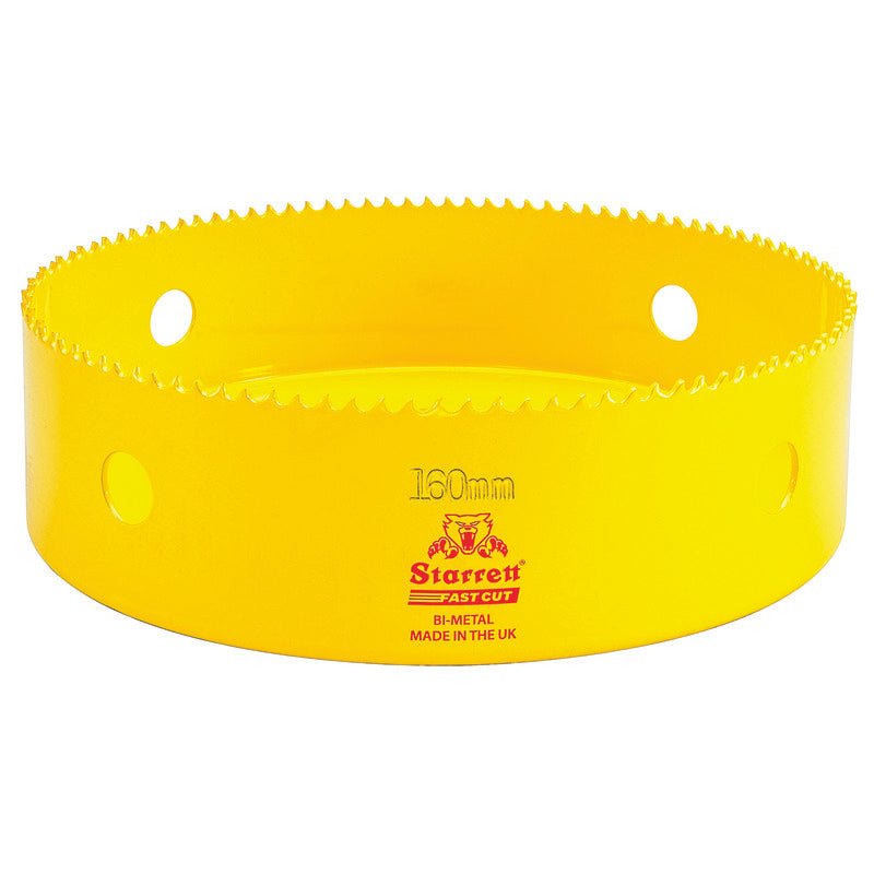 Starrett - FCH Bi-Metal Fast Cut Holesaw 160mm (6.5/16inch) | FCH160M