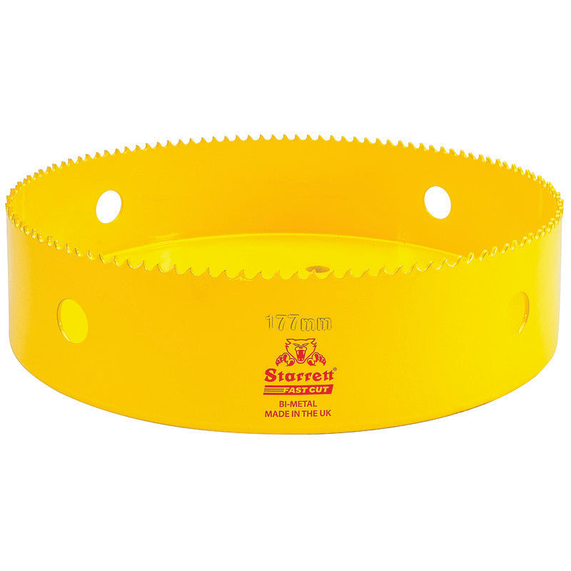 Starrett - FCH Bi-Metal Fast Cut Holesaw 177mm (6.31/32inch) | FCH177M