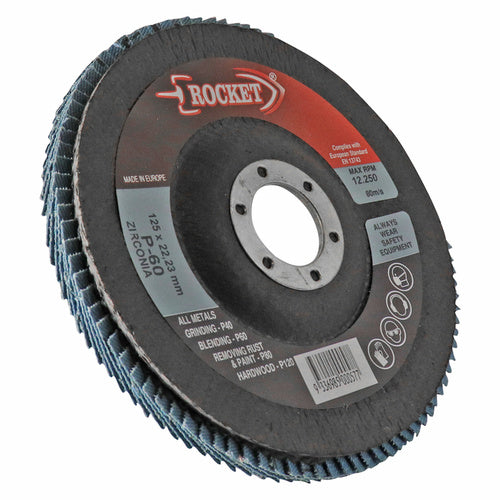 EHI - Rocket Flap Disc 125x22 60grit Zirc D/density | FD12560Z