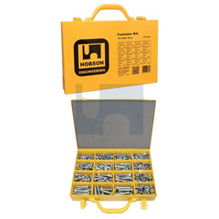 Hobsons - 1/4-1/2 x 3/4-2 Zinc Plate Assortment Kit Unc Bolt & Nut Grade 5 & 8 | Fk016 (Pack Of 1)