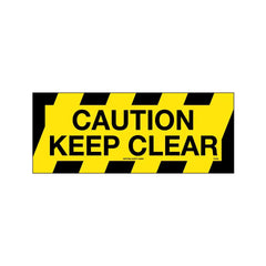 Uniform Safety Signs - 450x180mm - Anti-Slip Floor Graphics - Concrete - Caution Keep Clear | FG1118
