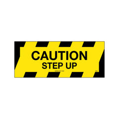 Uniform Safety Signs - 450x180mm - Anti-Slip Floor Graphics - Concrete - Caution Step Up | FG1121