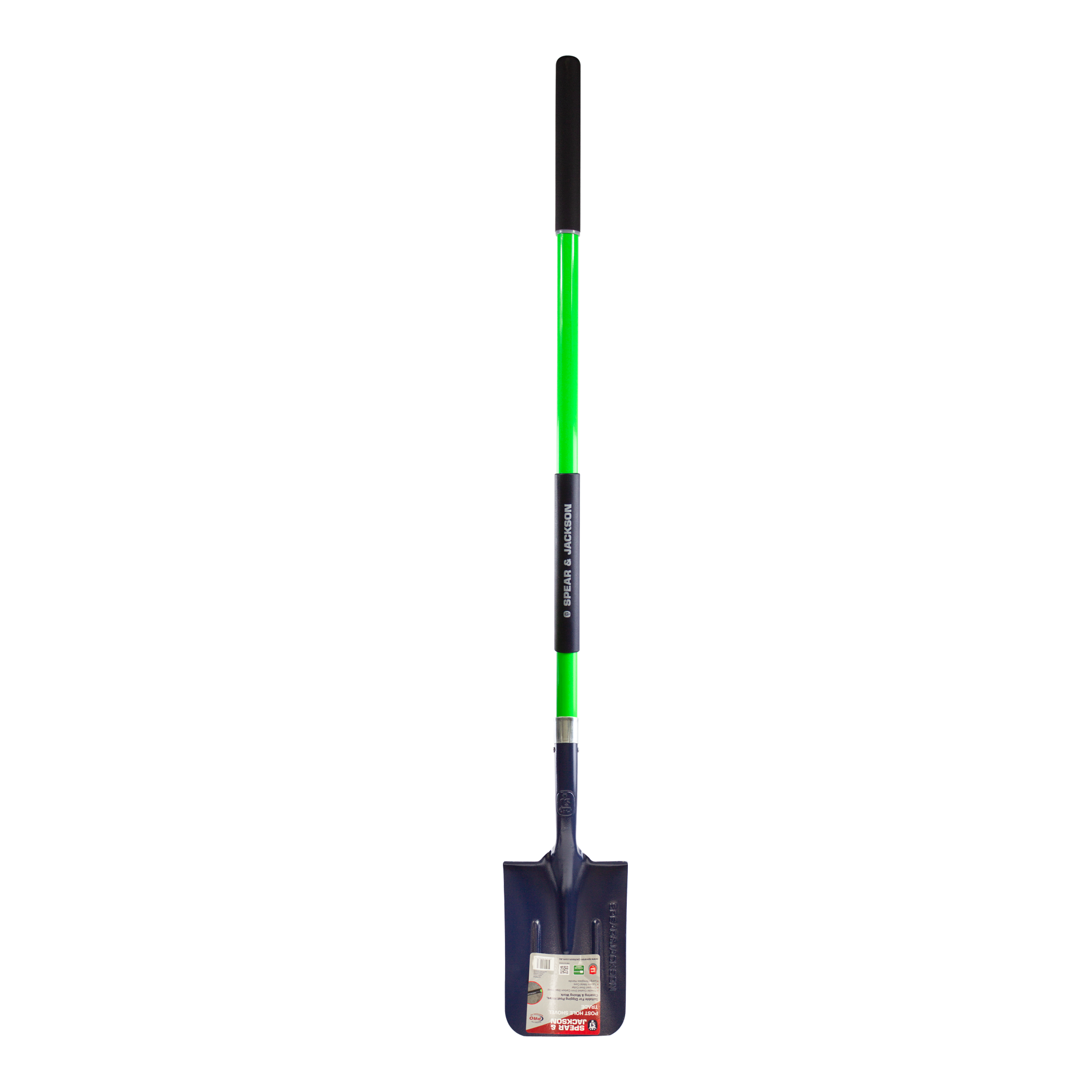 Spear & Jackson - Shovel Post Hole Trade Long Fibreglass Handle Soft Grip | SJ-FGPHS