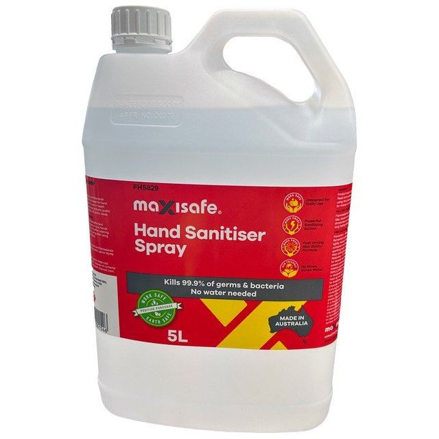 Maxisafe - Liquid Hand Sanitiser - 5Ltr Bottle | FHS829