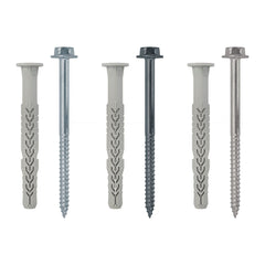 ICCONS® - 10 X 100 mm GAL Hex T40 Collared X3 F/Fixing (64703C10100N6) | FMX3TH10100G 500 pcs