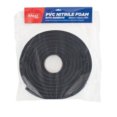 Rally - PVC Nitrile Foam Adhesive - 25mm x 13mm x 5M | FOAMNA2505