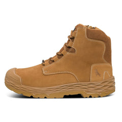 Mack - Boot Force S3 Zip Safety Zip Side Unisex Honey Size 7 | MKFORCZS3HHF070