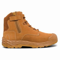 Mack - Boot Force S3 Zip Safety Zip Side Unisex Honey Size 7 | MKFORCZS3HHF070