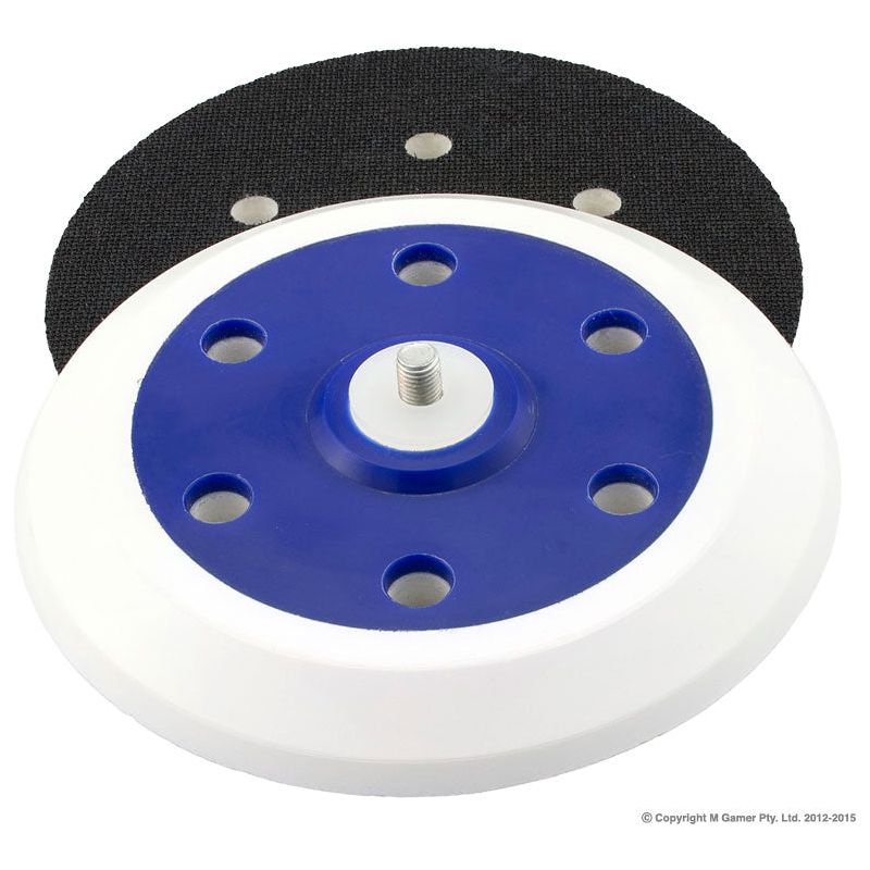 Flexi-Pads - 150mm Dust Free Velcro Pad Externall thread 5/16" | FP32320