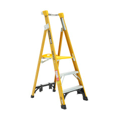 Gorilla - Platform ladder Fibreglass 0.9m (3ft) Fibreglass Aluminium 180kg Heavy Duty Industrial | FPL003-HD