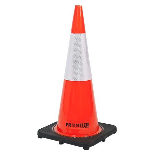 Frontier -  Frontier Traffic Cone Reflect Fluro Orange 700mm, 250mm Class1 Reflective–White tape | 9322297060255