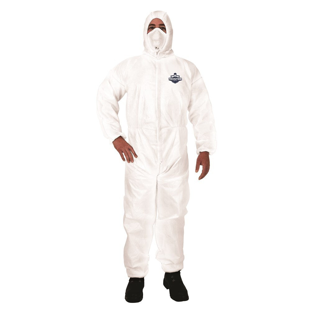Frontier -  Disposable Coverall Frontier Microporous Type 5b & 6b White Size Small | 9322297096384