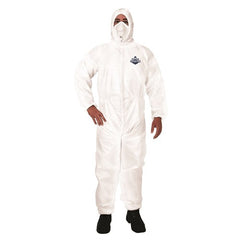 Frontier -  Disposable Coverall Microporous Type 5 & 6 White Size Medium | 9322297093024